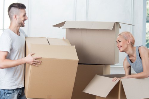 Careful loading of household items for a Heston move